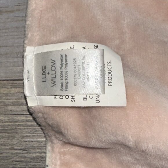 Luxe + Willow Pink White Flowers Dots Elephant Baby Security Blanket Lovey 3836 - Picture 5 of 6